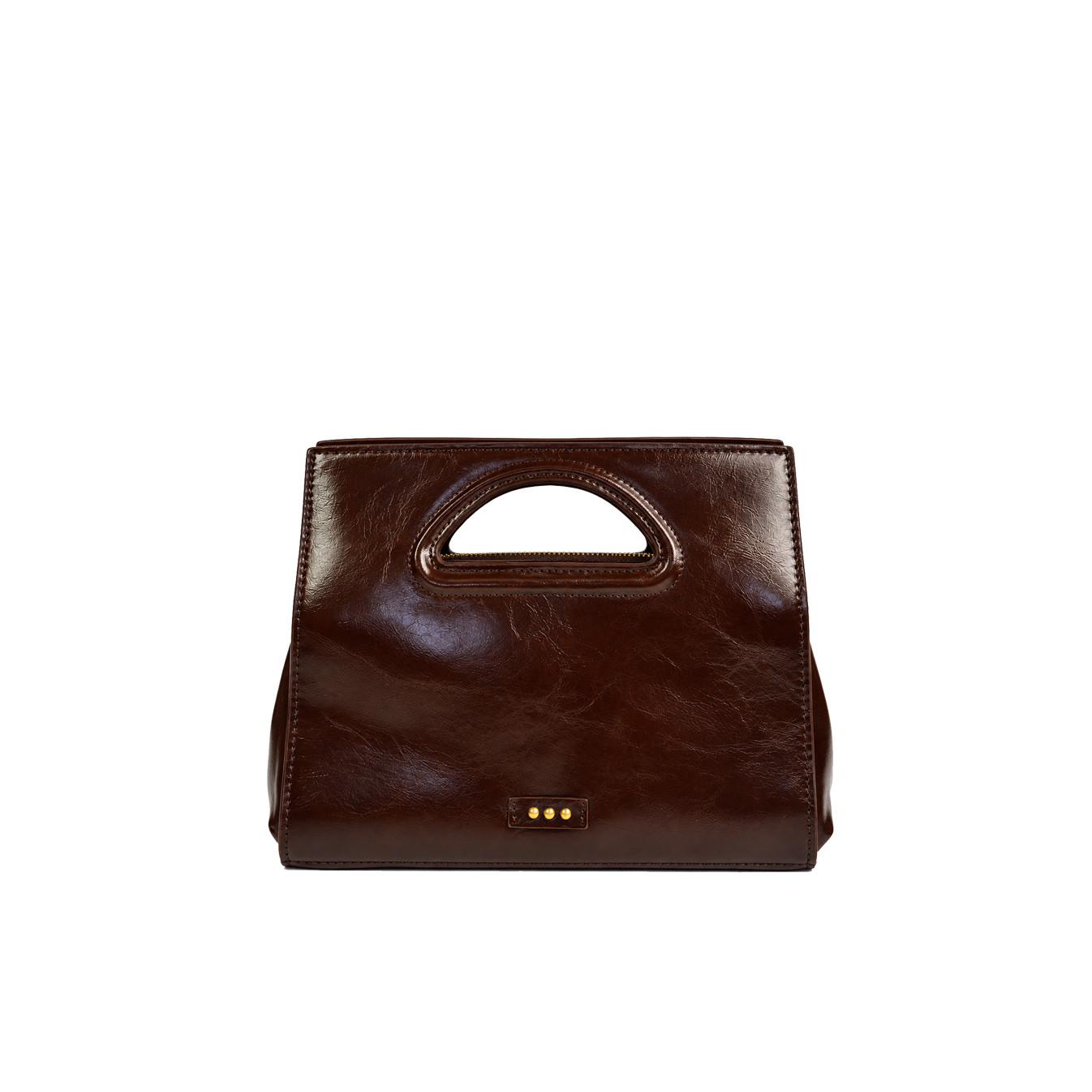 Farfouillette Handbag 3 Compartments Coffee