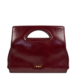 Farfouillette Sac Porté Main 3 Compartiments Prune