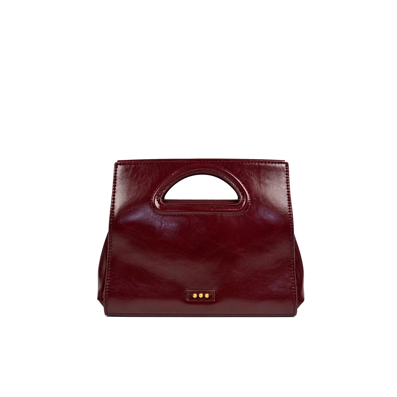 Farfouillette Sac Porté Main 3 Compartiments Prune