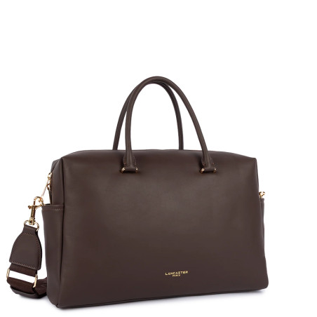 Lancaster Donna Cube Grand Sac Cabas 531-129 Marron Foncé cote