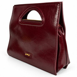 Farfouillette Handbag 3 Compartments Plum
