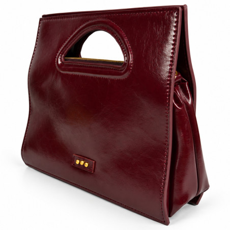 Farfouillette Handbag 3 Compartments Plum