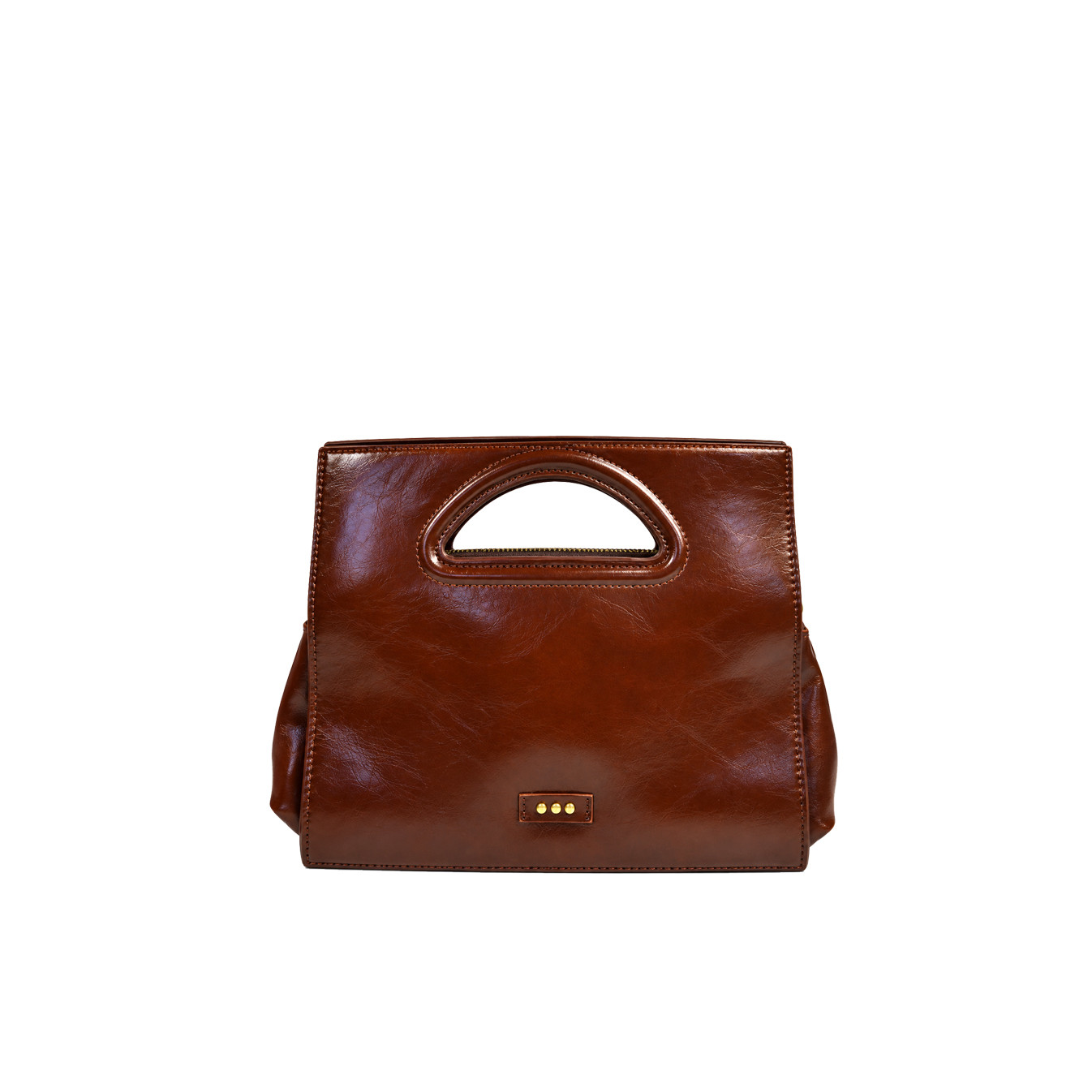 Farfouillette Sac Porté Main 3 Compartiments Marron