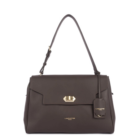 Lancaster Donna Grace Large Shoulder Tote Bag 531-072 Dark Brown
