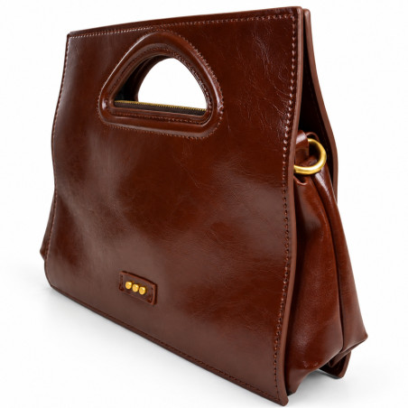 Farfouillette Handbag 3 Compartments Brown