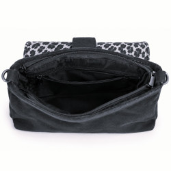 Farfouillette Sac Porté Travers Au Rabat Léopard Kaki