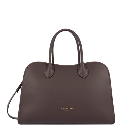 Lancaster Donna Hopper Handbag in Smooth Leather 531-121 Dark Brown