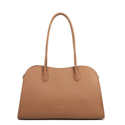 Lancaster Donna Hopper Grand Sac Shopping En Cuir Lisse 531-122 Moka