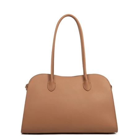 Lancaster Donna Hopper Grand Sac Shopping En Cuir Lisse 531-122 Moka dos