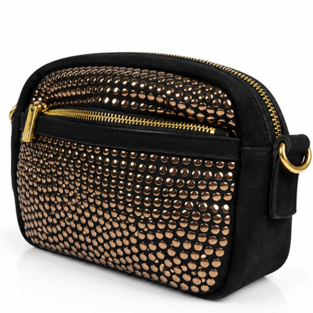 Farfouillette Crossbody Stud Black Bag