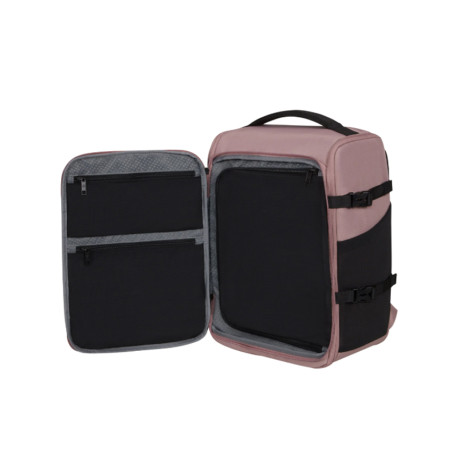 Samsonite 2fit Sac A Dos Cabine Extensible Sous-Siège 15,6" Rose ouvert