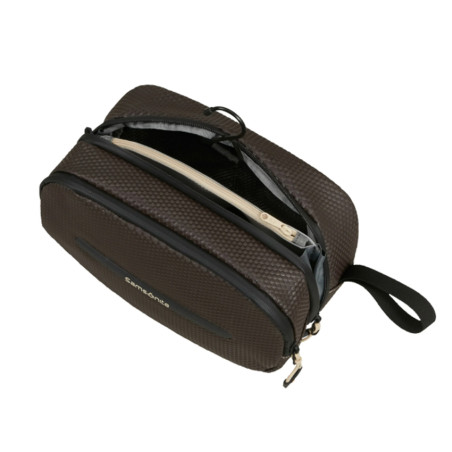 Samsonite Ecodiver Trousse De Toilette Coffee ouvert