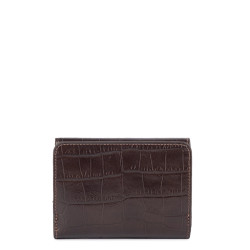 Lancaster Exo Croco Wallet 124-11 Dark Brown