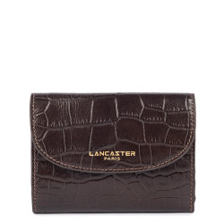 Lancaster Exo Croco Wallet 124-11 Dark Brown