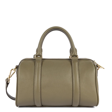 Lancaster Milano Ana Satchel Leather Bag 547-102 Khaki