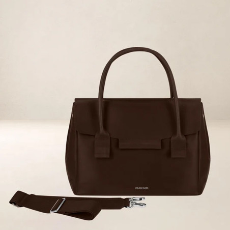 Ateliers Fourès Dicé Sac Porté Main H350 Café