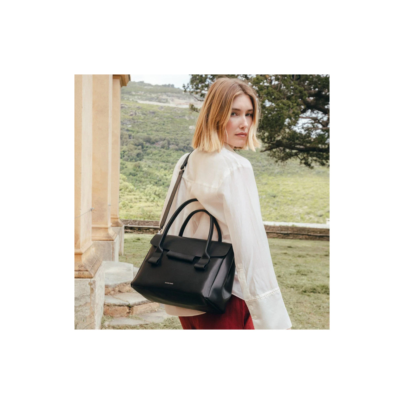 Ateliers Fourès Dicé Sac Porté Main H350 Noir
