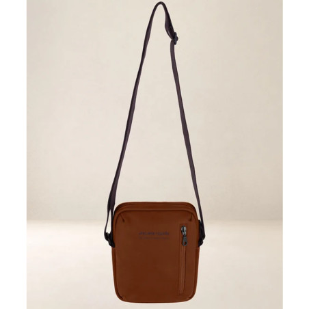 Ateliers Fourès Euclide Pochette Pour Homme En Cuir E200 Fauve bandoulière