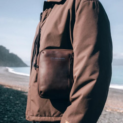 Ateliers Fourès Euclide Men's Leather Pouch E200 Mustang