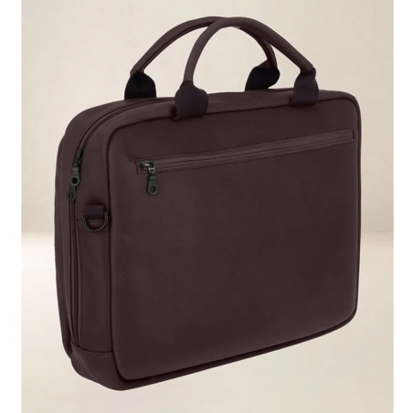 Ateliers Fourès Euclide Sac Business En Cuir & Coton E500 Mustang dos