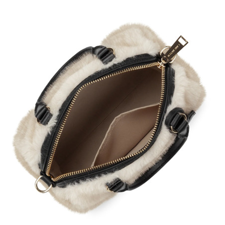 Lancaster Moumoute Mini Bag 518-053 Ecru Black