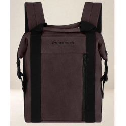 Ateliers Fourès Socrate Compact Leather Backpack O402 Mustang