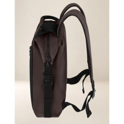 Ateliers Fourès Socrate Sac A Dos Compact En Cuir O402 Mustang profil