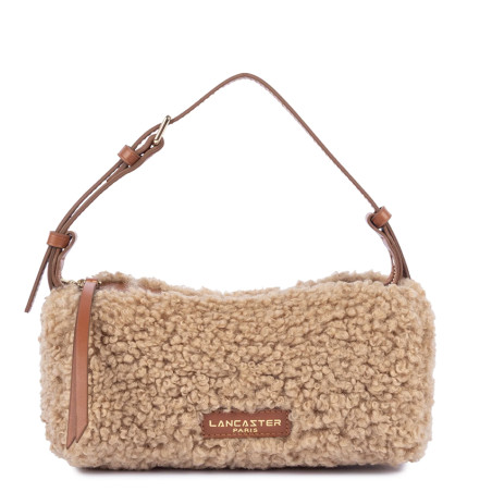 Lancaster Moumoute Petit Sac Trotteur Rectangle 518-085 Cognac face