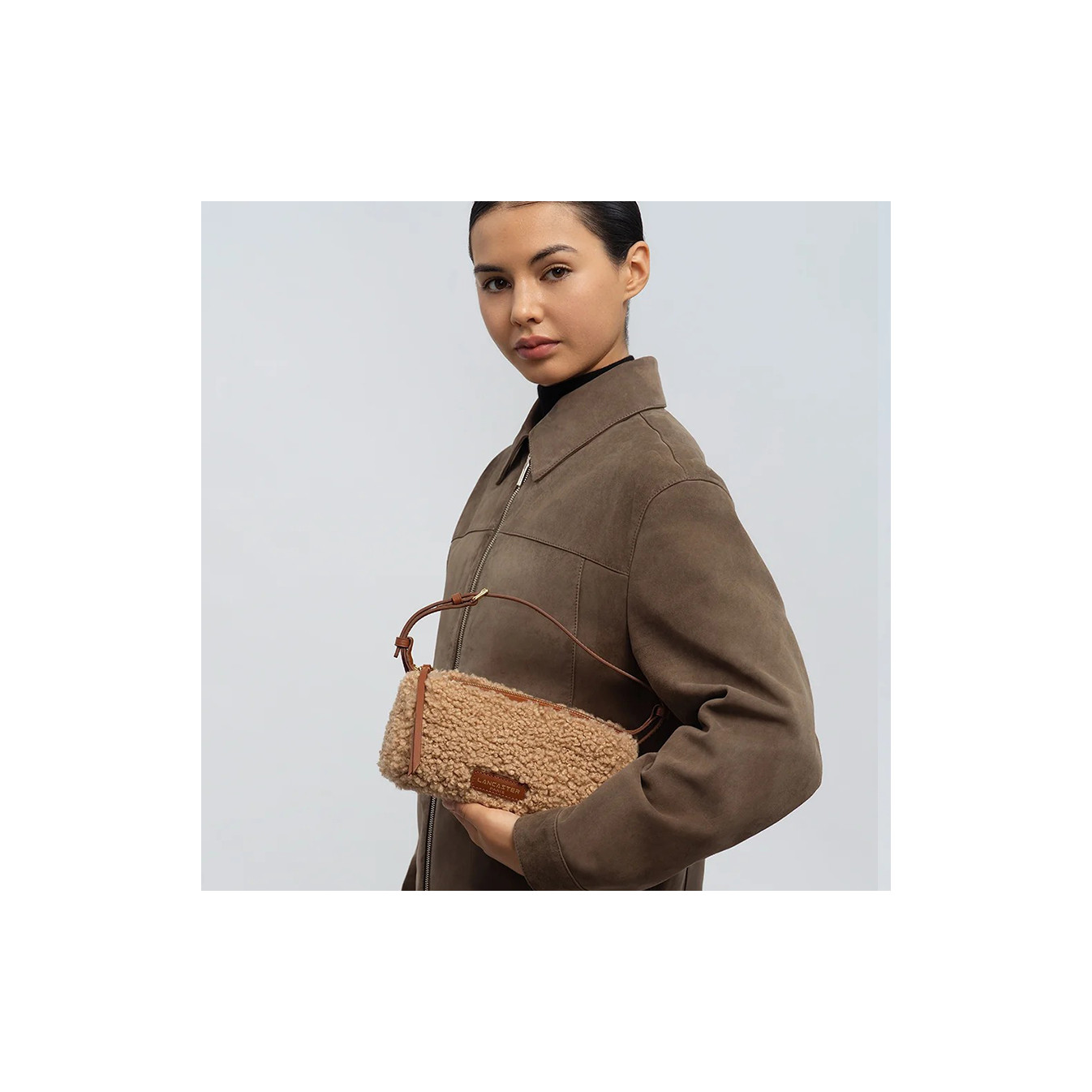 Lancaster Moumoute Petit Sac Trotteur Rectangle 518-085 Cognac