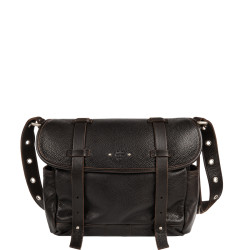 Mila Louise Berny CC Grand Sac Besace En Cuir Brun Dark