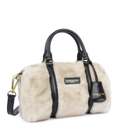 Lancaster Moumoute Sac Polochon 518-086 Ecru Noir