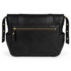 Mila Louise Berny CC Grand Sac Besace En Cuir Noir