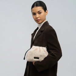 Lancaster Moumoute Sac Bourse 518-087 Ecru Noir