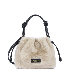 Lancaster Moumoute Pouch Bag 518-087 Ecru Black