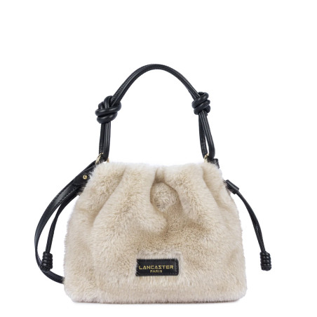 Lancaster Moumoute Pouch Bag 518-087 Ecru Black