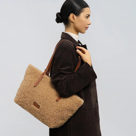 Lancaster Moumoute Tote Bag 518-092 Cognac