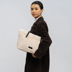 Lancaster Moumoute Sac Cabas 518-092 Ecru Noir
