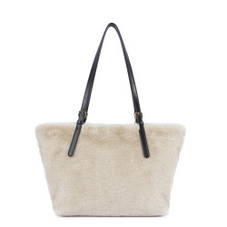 Lancaster Moumoute Sac Cabas 518-092 Ecru Noir dos