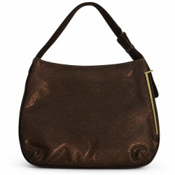 Mila Louise Maeli EP12 Drawstring Bag Brown Dark