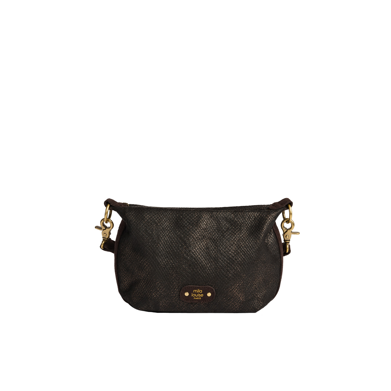Mila Louise Maey PT4 Sac Porté Travers Brun Dark