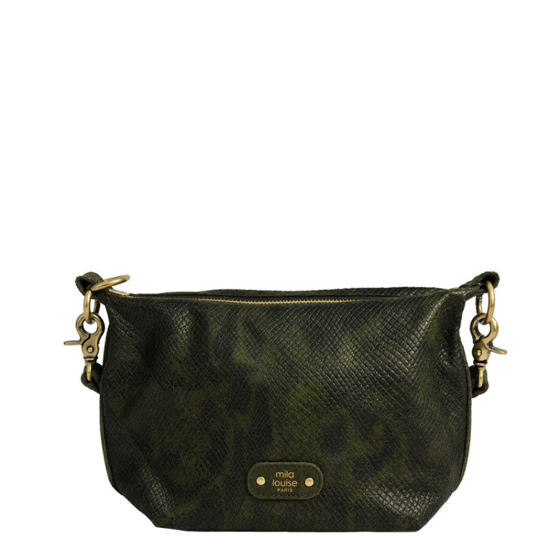 Mila Louise Maey PT4 Sac Porté Travers Kaki Dark