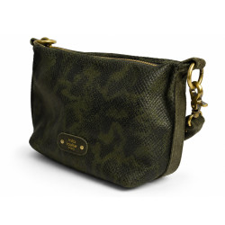 Mila Louise Maey PT4 Sac Porté Travers Kaki Dark côté