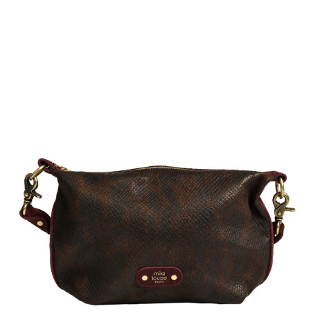 Mila Louise Maey PT4 Sac Porté Travers Rouge Dark