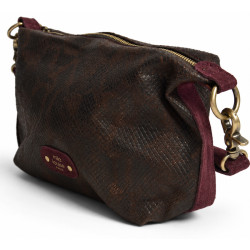 Mila Louise Maey PT4 Sac Porté Travers Rouge Dark côté