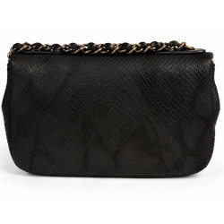 Mila Louise Malorie PT14 Petit Sac Trotteur Motif Python Noir dos