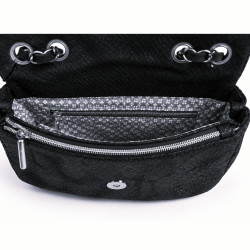 Mila Louise Malorie PT14 Petit Sac Trotteur Motif Python Kaki Dark