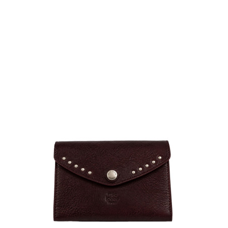 Mila Louise Monylx CC Grainy Calfskin Wallet Red