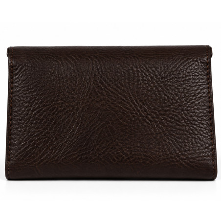 Mila Louise Monylx CC Portefeuille En Cuir de Vache Grainé Brun dos