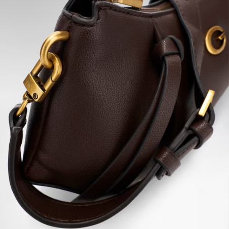 Guess Allegra Sac Porté Epaule Brown profil
