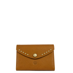Mila Louise Monylx CC Portefeuille En Cuir de Vache Grainé Ocre